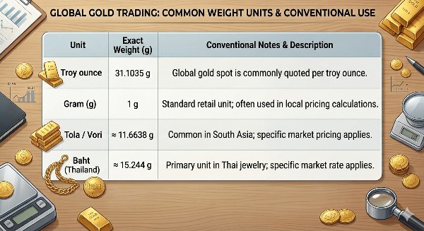 How Gold Is Priced: From Grams to Karats and Global Market Rates